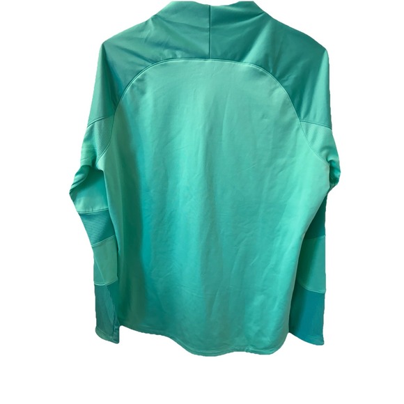 NEW With Tag Nike Women Therma-Fit 1/4Zip Soccer Drill Top Shirt Green Sz Large - Picture 2 of 5